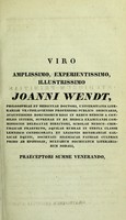 view De strychnini nitrici interne adhibiti usu et efficacia : dissertatio inauguralis medica ... / auctor Salomo Oppler.