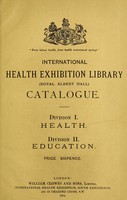 view Catalogue of the International Health Exhibition Library.