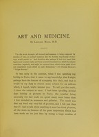 view Art and medicine : presidential address delivered at the inaugural meeting of the West London Medico-Chirurgical Society, session xxv.