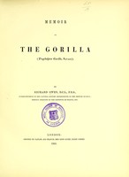 view Memoir on the gorilla (Troglodytes Gorilla, savage). / by Richard Owen.