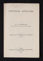 view Browne, W. A. F. - Cottage Asylums