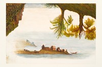 view Unknown - Seascape with upside down view