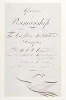 view John Harvie Oliver - Specimen of Penmanship