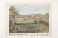 view Unidentified patient from Cheadle Royal Hospital, Manchester - View of Crichton Royal Institution and Sketch of a Ruined Castle