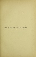 view The place of the physician : being the introductory lecture at Guy's hospital, October 1873, with other essays / by James Hinton.