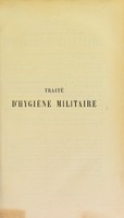 view Traite d'hygiene militaire / par G. Morache.