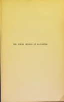 view The Jewish method of slaughter compared with other methods from the humanitarian, hygienic, and economic points of view / by J. A. Dembo.