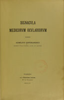 view Signacula medicorum oculariorum / edidit Aemilius Espérandieu.