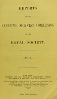 view Reports of the Sleeping Sickness Commission of the Royal Society.