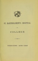 view St. Bartholomew's Hospital and College : session.