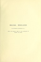 view Social England : a record of the progress of the people.