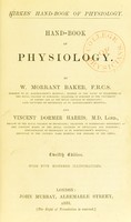 view Kirkes' handbook of physiology. / By W. Morrant Baker and Vincent Dormer Harris.