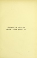 view University of Melbourne Medical School jubilee, 1914.