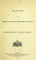 view Report of the Barrack and Hospital Improvement Commission on ventilation of cavalry stables.