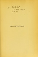 view Dissertations / by eminent members of the Royal Medical Society.