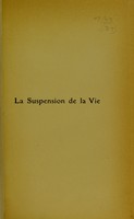 view La suspension de la vie / Albert de Rochas.