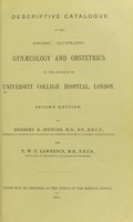 view Descriptive catalogue of the specimens illustrating gynaecology and obstetrics.