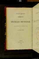 view Lehrbuch der Speciellen Physiologie / von Oto Funke.