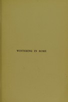 view Wintering in Rome / by A. G. Welsford; with an introduction by G. Sandison Brock.