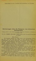 view Erörterungen über die Paranoia vom klinischen Standpunkte / von Clemens Neisser.