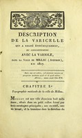 view Description de la varicelle qui a régné épidémiquement et conjoinement avec la variole, dans la ville de Millau (Aveyron) en 1817 / par F. Philibent Fontaneilles.