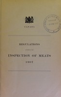 view Regulations governing the inspection of meats, 1907.