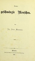 view Ueber geschwänzte Menschen / [Otto Gottlieb Johann Mohnike].