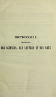 view Dictionnaire universel des sciences, des lettres et des arts ... / [Marie Nicolas Bouillet].