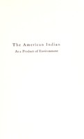 view The American Indian as a product of environment : with special reference to the Pueblos / by A.J. Fynn.