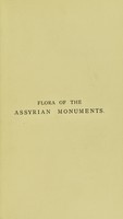 view The flora of the Assyrian monuments and its outcomes / by E. Bonavia.