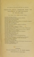 view Celebrated trials connected with the upper classes of society, in the relations of private life / by Peter Burke.