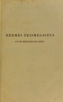 view Hermes Trismegistus An die menschliche Seele : arabisch und deutsch / herausgegeben von H.L. Fleischer.
