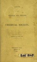 view List of the officers and Fellows of the Chemical Society.