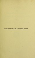 view Catalogue of the William Loring Andrews collection of early books in the Library of Yale University.