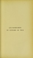 view Les manuscrits de Léonard de Vinci : Les 14 manuscrits de l'Institut de France. Extraits et description / par Péladan.