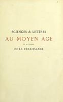 view Sciences & letters au moyen âge et à l'époque de la renaissance / par Paul Lacroix [Bibliophile Jacob].