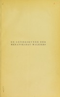 view De geneeskunde der Menangkabau-Maleiers : ethnologische studie / door J.P. Kleiweg de Zwaan.