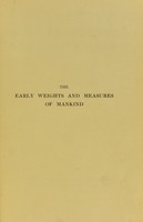 view The early weights and measures of mankind / by General Sir Charles Warren.