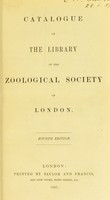 view Catalogue of the library of the Zoological Society of London.