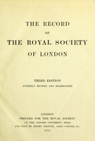 view The record of the Royal Society of London.