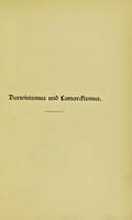 view Darwinismus und Lamarckismus : Entwurf einer psychophysischen Teleologie / von Dr. August Pauly.