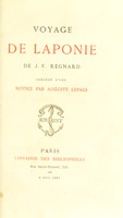 view Voyage de Laponie / Precede d'une notice par Auguste Lepage.