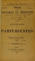 view Attitudes des parturientes / [René Giron].