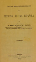 view Estudios biográfico-bibliográficos de la medicina militar española.