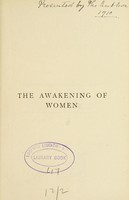 view The awakening of women, or, woman's part in evolution / by Frances Swiney.