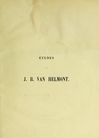 view Etudes sur J. B. Van Helmont / [Willem Rommelaere].