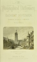 view A biographical dictionary of eminent Scotsmen / edited by Robert Chambers.