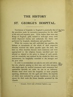 view The history of St. George's Hospital / [George C. Peachey].