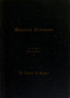 view Tributes of respect and love from associates and friends, read at the Friends' Meeting House on Silsbee Street, Lynn, Mass. May 30, 1906, in honor of the late Dr. Esther H. Hawks / by Hannah T. Carret [and others].