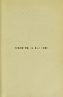 view Seedtime in Kashmir : a memoir of William Jackson Elmslie / [M Elmslie].